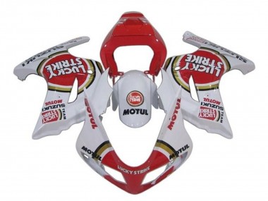 Suzuki SV650 Motorrad Verkleidung 2003-2013 - Weiss Rot Lucky Strike