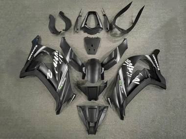 Kawasaki ZX10R Motorrad Verkleidung 2011-2015 - Matt Schwarz Weiss