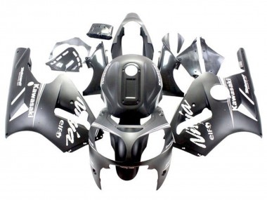 Kawasaki ZX12R Motorrad Verkleidung 2000-2001 - Matt Schwarz Weiss