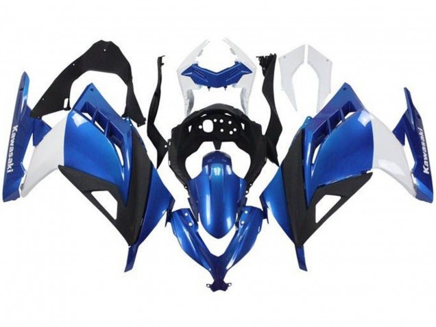 Kawasaki EX300 Motorrad Verkleidung 2013-2024 - Weiss Blau Schwarz