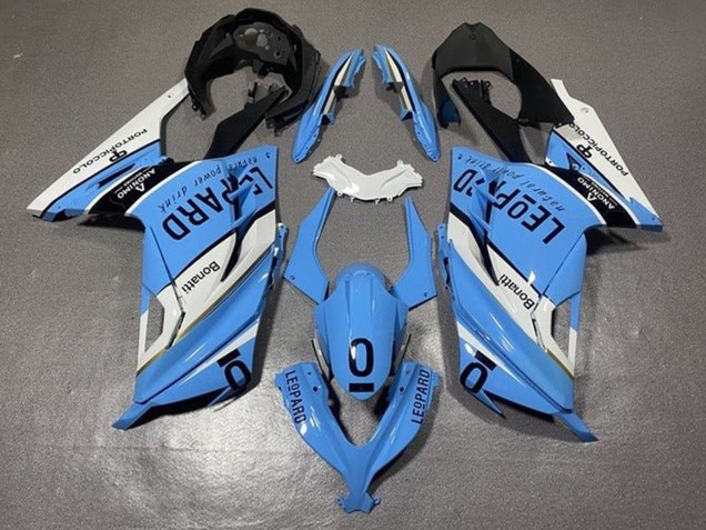 Kawasaki EX300 Motorrad Verkleidung 2013-2024 - Weiss Blau Schwarz Leopard