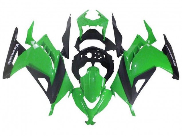 Kawasaki EX300 Motorrad Verkleidung 2013-2024 - Grun Schwarz