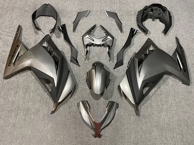 Kawasaki EX300 Motorrad Verkleidung 2013-2017 - Silber Matt Schwarz