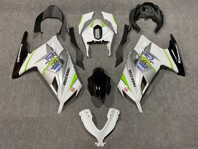 Kawasaki EX300 Motorrad Verkleidung 2013-2017 - Weiss Silber Grun Schwarz