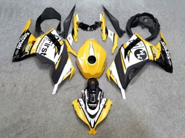 Kawasaki EX300 Motorrad Verkleidung 2013-2024 - Gelb Weiss Schwarz