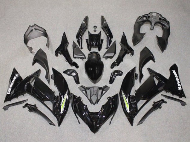 Kawasaki Ninja 650 EX650 Motorrad Verkleidung 2017-2019 - Schwarz Weiss Grun Weiss