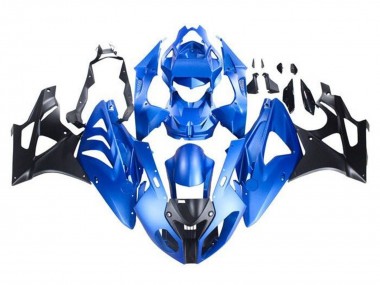 BMW S1000RR Motorrad Verkleidung 2009-2014 - Blau Glanzendes Schwarz