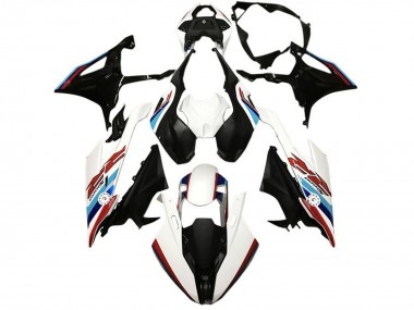 BMW S1000RR Motorrad Verkleidung 2019-2022 - Weiss Blau Rot Hellblau