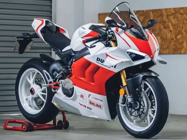 Ducati Panigale V4 V4S Motorrad Verkleidung 2020-2021 - Weiss Rot
