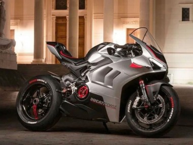Ducati Panigale V4 V4S Motorrad Verkleidung 2020-2021 - Silber Rot Schwarz