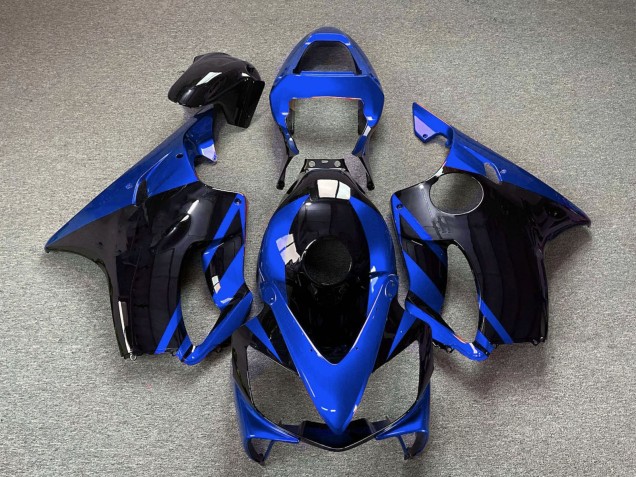 Honda CBR600 F4i Motorrad Verkleidung 2001-2003 - Blau Glanzendes Schwarz
