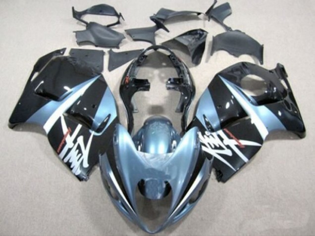 Suzuki GSXR 1300 Hayabusa Motorrad Verkleidung 1996-2007 - Hellblau Dunkel Blau Weiss Schwarz