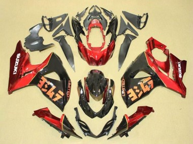 Suzuki GSXR 1000 Motorrad Verkleidung Kit 2009-2016 - Rot Schwarz