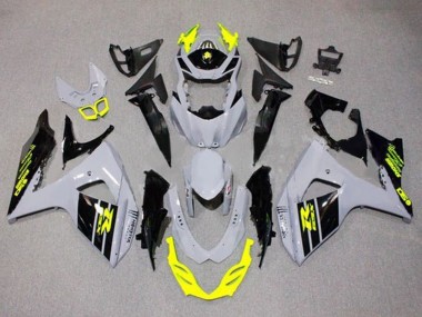 Suzuki GSXR 1000 Motorrad Verkleidung 2009-2016 - Grau Neon Gelb Schwarz