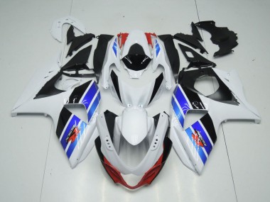 Suzuki GSXR 1000 Motorrad Verkleidung 2009-2016 - Weiss Schwarz Blau Rot