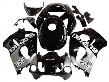 Suzuki GSXR 600 / GSXR 750 Motorrad Verkleidung 1996-2000 - Schwarz Silber