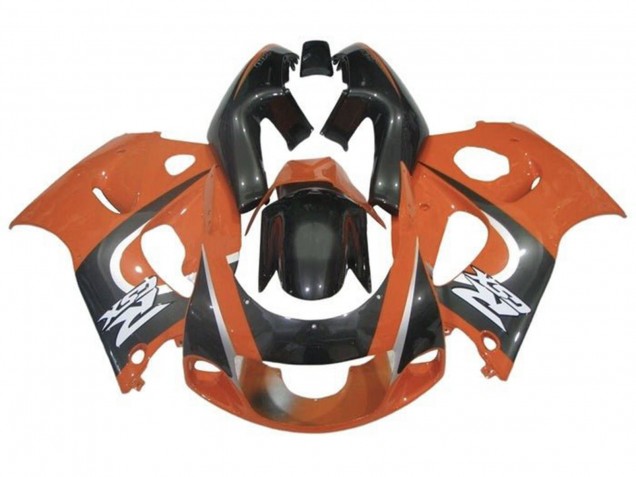 Suzuki GSXR 600 / GSXR 750 Motorrad Verkleidung 1996-2000 - Orange Schwarz