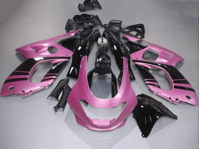 Yamaha YZF600R Thundercat Motorrad Verkleidung 1996-2007 - Rosa Glanzendes Schwarz