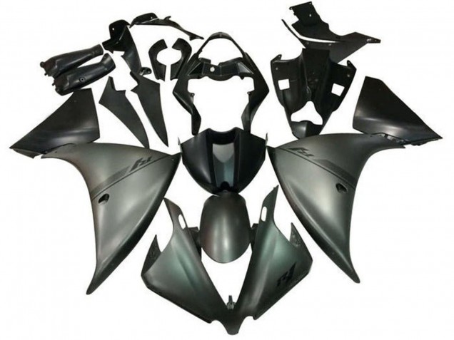 Yamaha YZF 1000 R1 Motorrad Verkleidung 2012-2014 - Matt Grau Matt Schwarz