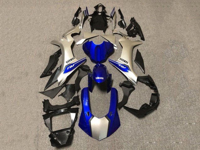 Yamaha YZF 1000 R1 Motorrad Verkleidung 2020-2025 - Silber Blau Glanzendes Schwarz