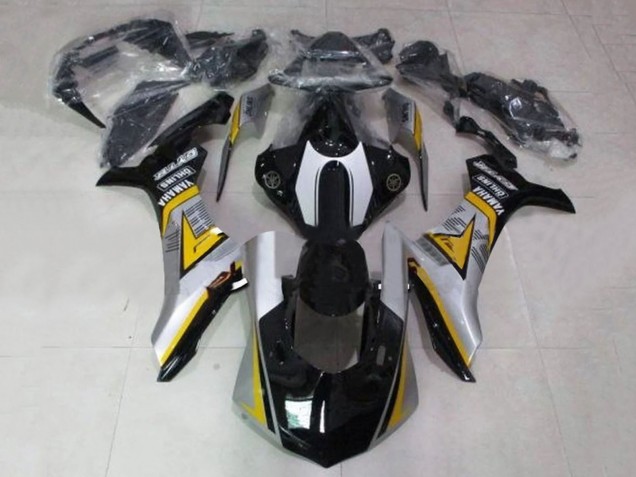 Yamaha YZF 1000 R1 Motorrad Verkleidung 2020-2025 - Silber Gelb Glanzendes Schwarz