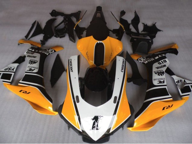 Yamaha YZF 1000 R1 Motorrad Verkleidung 2020-2025 - Orange Weiss Schwarz