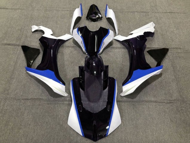 Yamaha YZF 1000 R1 Motorrad Verkleidung 2020-2025 - Weiss Blau Glanzendes Schwarz