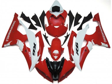 Yamaha YZF R6 Motorrad Verkleidung 2008-2016 - Weiss Rot Schwarz