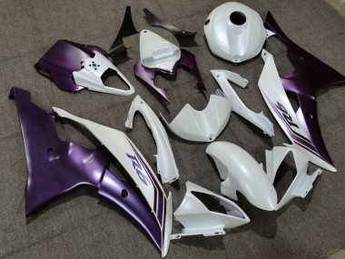 Yamaha YZF R6 Motorrad Verkleidung 2008-2016 - Weiss Lila