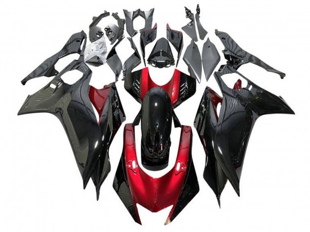 Yamaha YZF R6 Motorrad Verkleidung 2017-2023 - Rot Glanzendes Schwarz