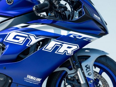 Yamaha YZF R6 Motorrad Verkleidung 2017-2023 - Blau Silber GYTR