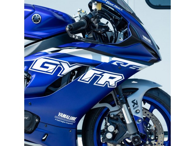 Yamaha YZF R6 Motorrad Verkleidung 2017-2023 - Blau Silber GYTR