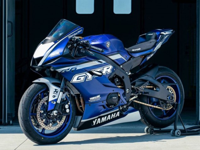 Yamaha YZF R6 Motorrad Verkleidung 2017-2023 - Blau Silber GYTR