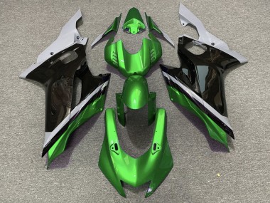Yamaha YZF R6 Motorrad Verkleidung 2017-2023 - Grau Grun Glanzendes Schwarz