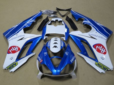 Triumph Daytona 675 Triple Motorrad Verkleidung 2006-2008 - Weiss Blau