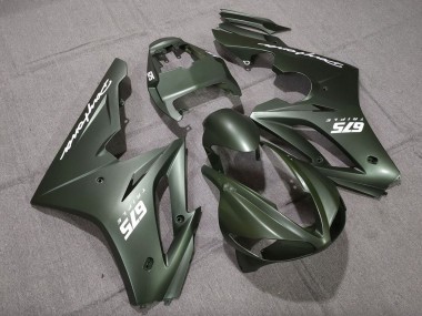 Triumph Daytona 675 Triple Motorrad Verkleidung 2009-2012 - Matt Grun Weiss