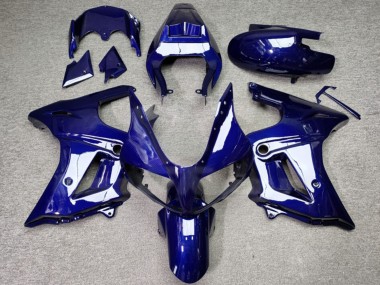 Suzuki SV650 Motorrad Verkleidung 2003-2013 - Glanzendes Blau Carbonfaser