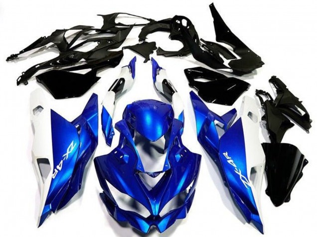 Kawasaki ZX4R ZX-4RR Motorrad Verkleidung 2019-2025 - Weiss Blau