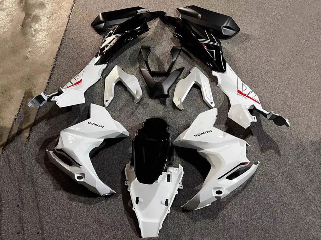 Honda ADV160 Motorrad Verkleidung 2022-2024 - Weiss Glanzendes Schwarz