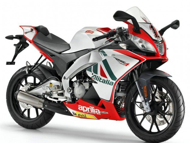 Aprilia RS4 50 125 Motorrad Verkleidung 2012-2019 - Weiss Rot Grun Gelb Alitalia