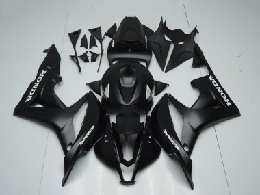 Honda CBR600RR Motorrad Verkleidung 2007-2008 - Matt Schwarz Weiss Aufkleber