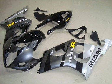 Suzuki GSXR 1000 Motorrad Verkleidung 2003-2004 - Silber Grau Schwarz Gelb