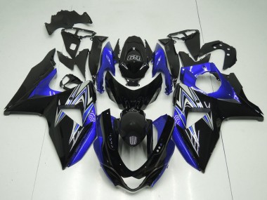 Suzuki GSXR 1000 Motorrad Verkleidung 2009-2016 - Glanzendes Schwarz Blau
