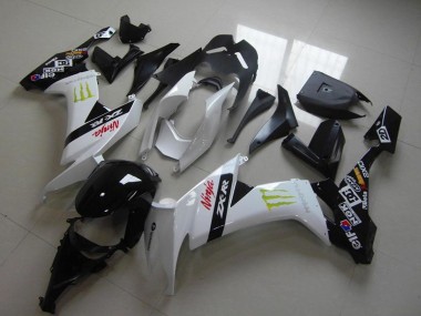 Kawasaki ZX10R Motorrad Verkleidung 2008-2010 - Weiss Glanzendes Schwarz Rot Grun Monster
