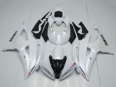 Yamaha YZF R6 Motorrad Verkleidung 2008-2016 - Glanzendes Weiss