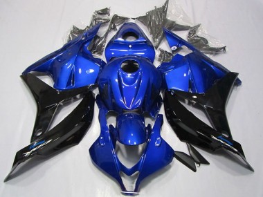 Honda CBR600RR Motorrad Verkleidung 2009-2012 - Blau Glanzendes Schwarz