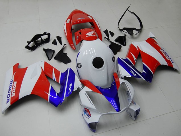 Honda VFR 800 Motorrad Verkleidung 2002-2013 - Weiss Rot Blau