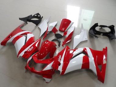 Kawasaki ZX250R Motorrad Verkleidung 2008-2012 - Weiss Rot