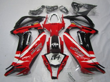 Kawasaki ZX10R Motorrad Verkleidung 2011-2015 - Weiss Rot Schwarz Pedercini