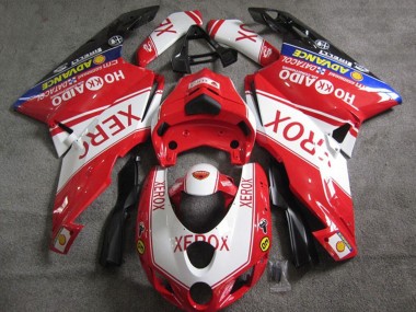 Ducati 749 Motorrad Verkleidung 2005-2006 - Weiss Rot Blau Glanzendes Schwarz Xerox